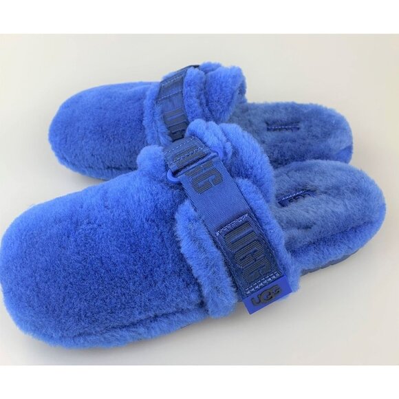 NIB Ugg Men Fluff It Slippers Size US 9 Blue - Picture 4 of 11